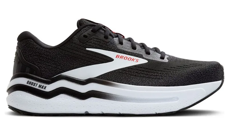 Brooks Ghost Max 2 Black White Fiery Red (110431-1D-027)