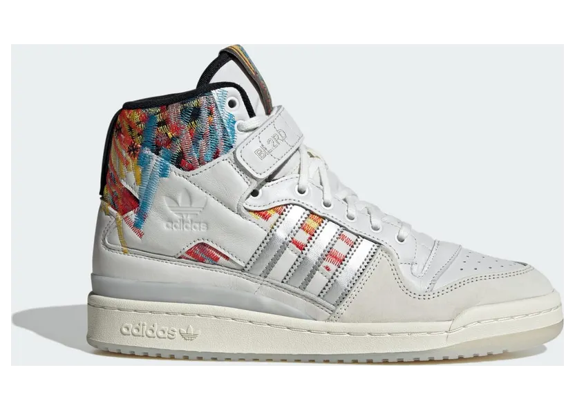 Adidas Forum High Sportschoenen Core White / Bold Gold / Black/Red (IG6351)