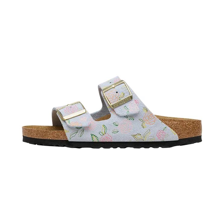 Birkenstock Arizona Suede “Baby Blue Flower Print” (1031737)