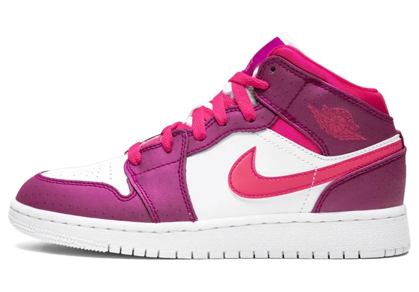 Air Jordan 1 Mid GS True Berry Rush Pink (555112-661)