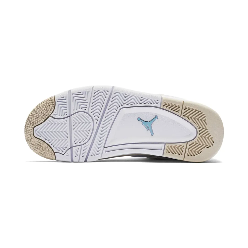 Jordan 4 Retro Sand 2017 (GS) White/Boarder Blue-Light Sand (487724-118)