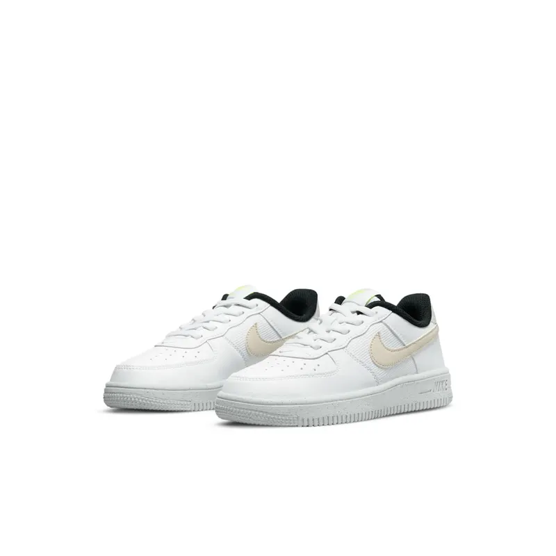 Nike Force 1 Younger Kids’ White 50% Sustainable Materials (DH8696-101)