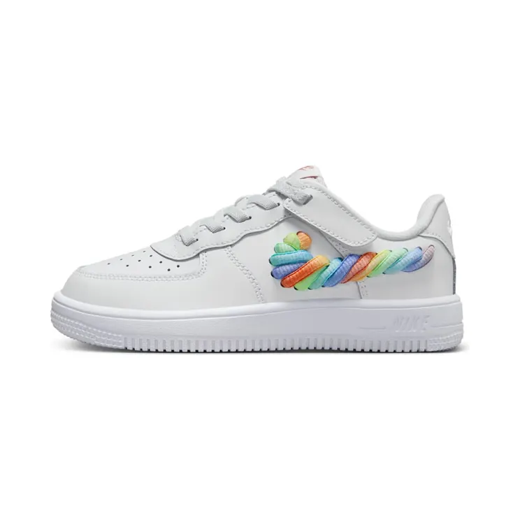 Nike Force 1 Low LV8 EasyOn PS “White Terra Blush Vapor Green Multi-Color” (FN4890-100)