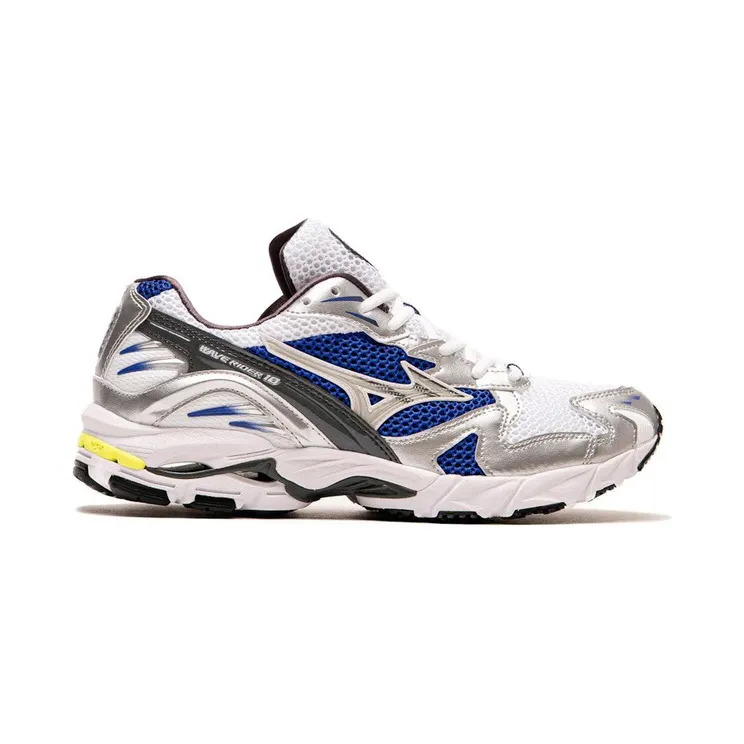 Mizuno Wave Rider White Silver Surf The Web (D1GA210406)