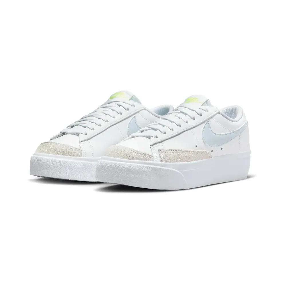 Nike Blazer Low Platform White Light Lemon Twist Blue Tint (DJ0292-112)