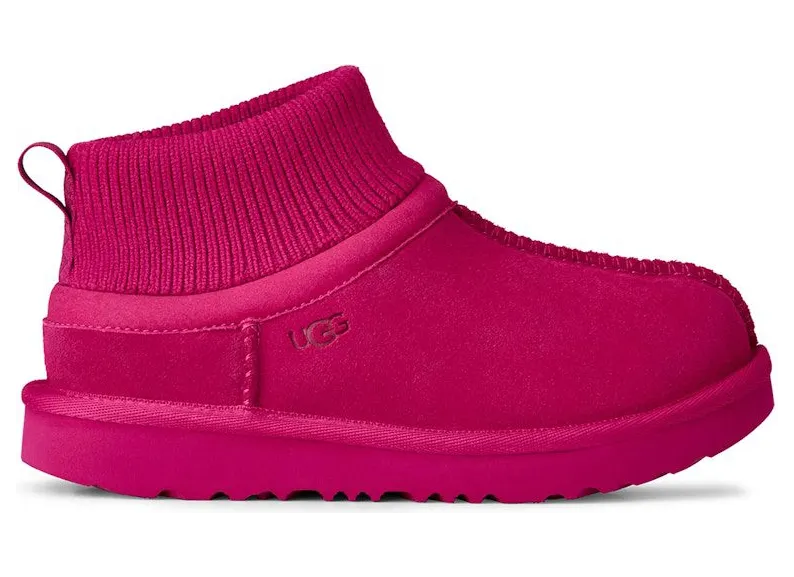 UGG Classic Ultra Stretch Cuff Slipper Dark Peony (1157702K-DNY)