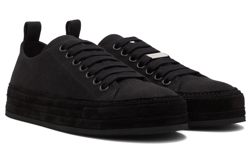 Ann Demeulemeester Black Denim Gert Sneakers (2201-W-N03-185-099) (4)