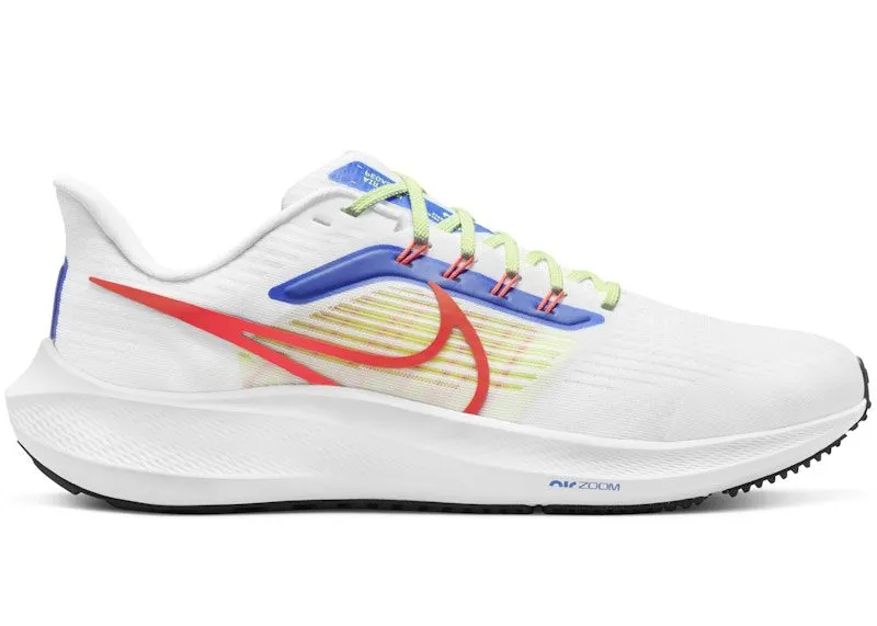 Nike Air Zoom Pegasus 39 White Crimson Racer Blue (DX3354-100)