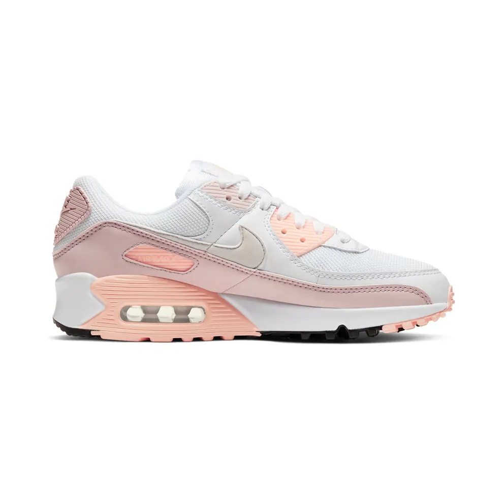 Nike Air Max 90 White Barely Rose (W) White/Barely Rose-Crimson Tint-Platinum Tint (CT1030-101)