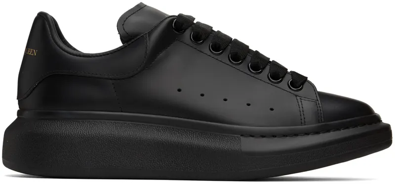Alexander McQueen Black Oversized Sneakers (553761WHGP0)