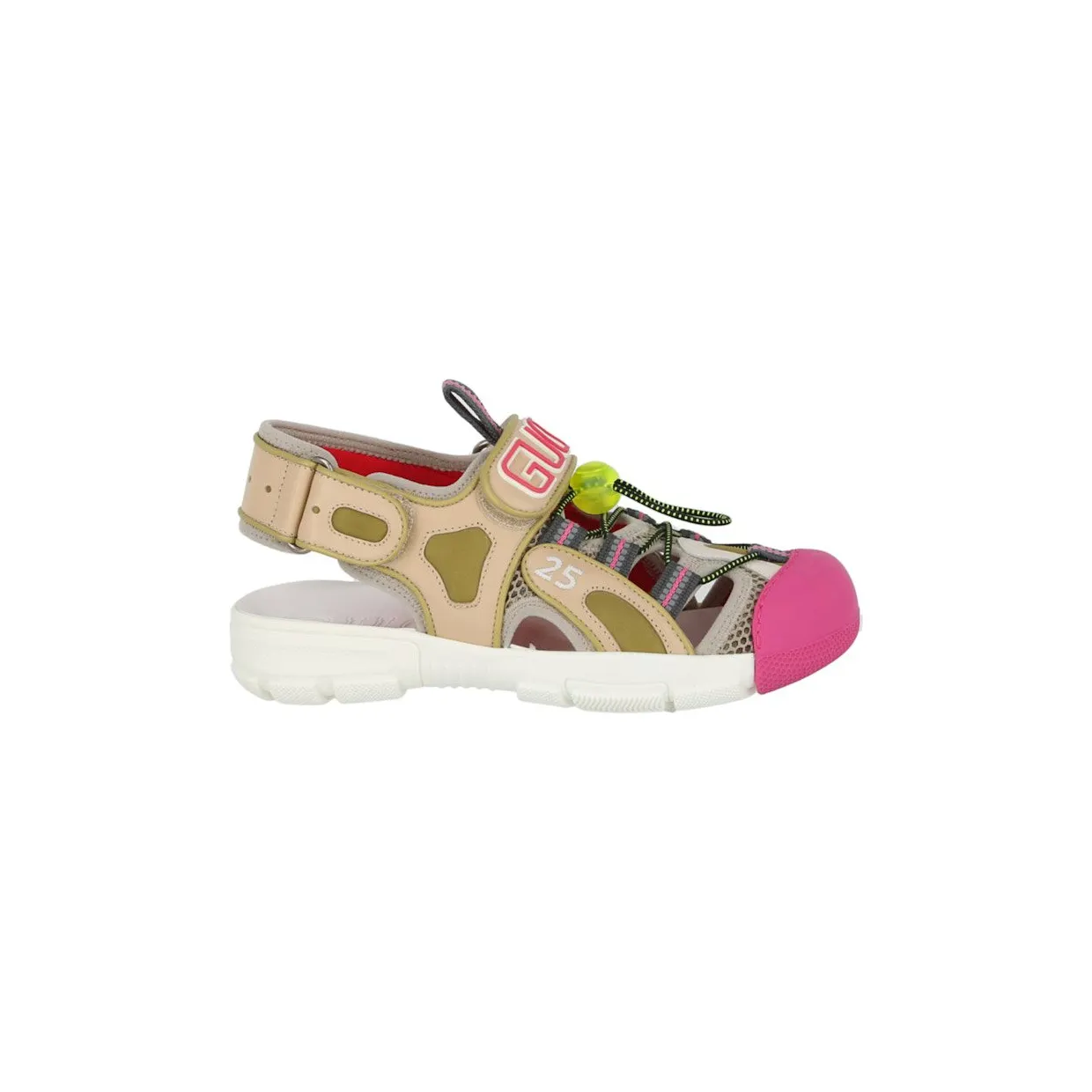 Gucci Tinsel Sport Sandals Crystal Beige (570440 98D30 8510)