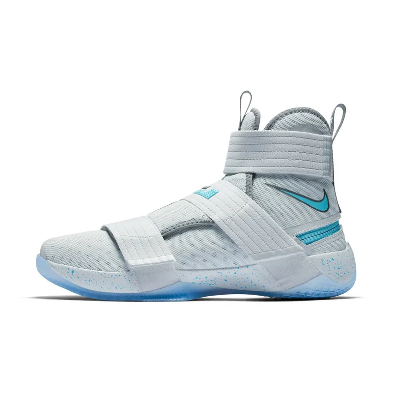 LeBron Soldier 10 “FLYEASE” Pure Platinum/Cool Grey-White-Vivid Sky (917338-040)
