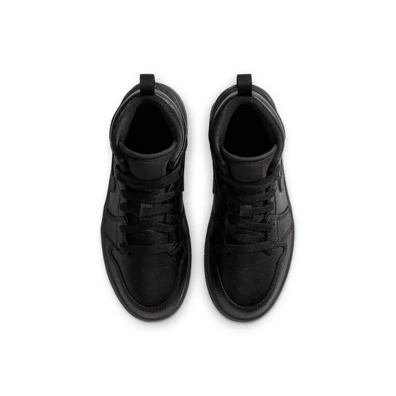 Jordan 1 Mid Younger Kids’ Black (640734-091)