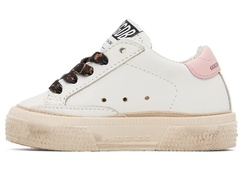 Golden Goose Baby White & Silver Glitter May Sneakers (GJF00112.F001989.10665) (3)