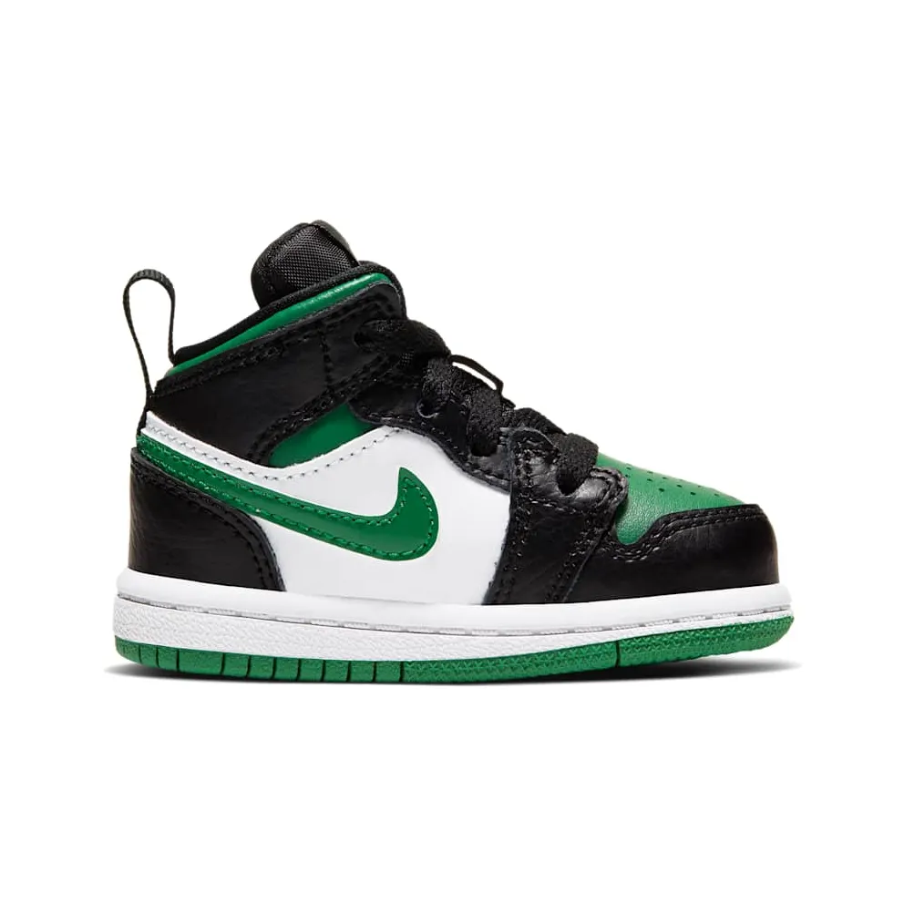 Jordan 1 Mid Pine Green (TD) Black/White/Gym Red (640735-067)