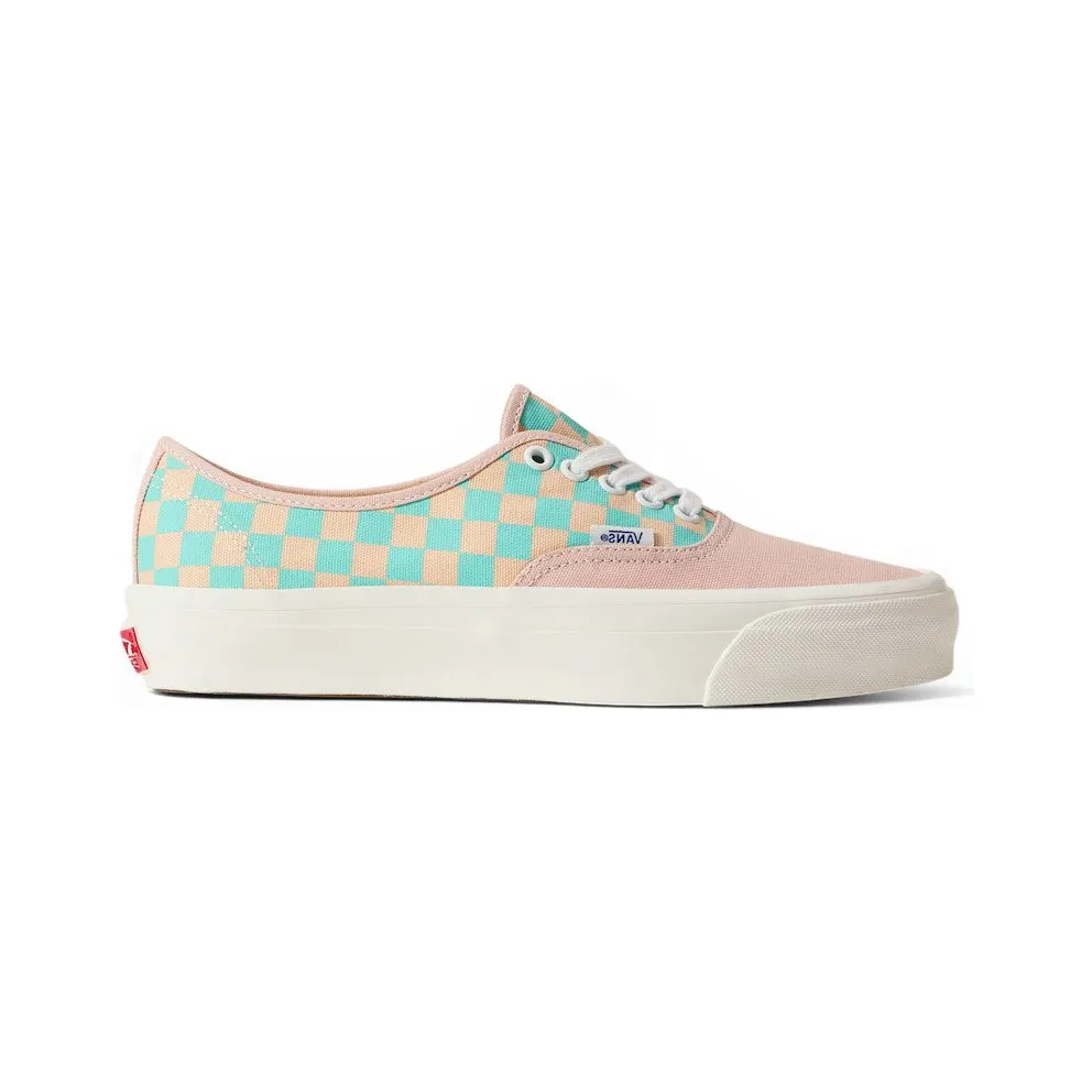 Vans Premium Authentic Sepia Rose Pink Teal Blue Checkerboard (VN000EBNO3N)