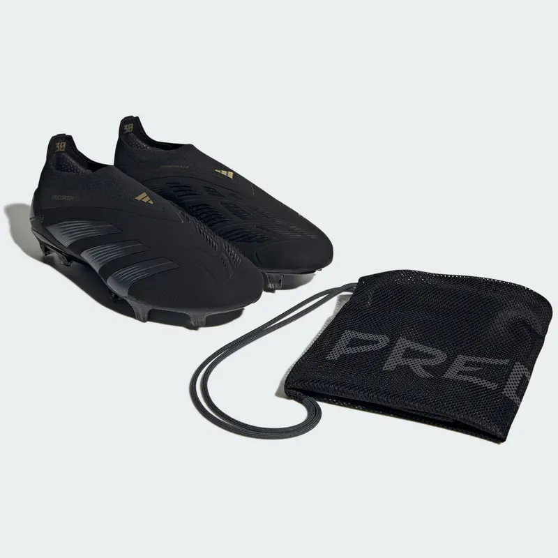 adidas Predator Elite Laceless FG Core Black Carbon Gold Metallic (IF8860)