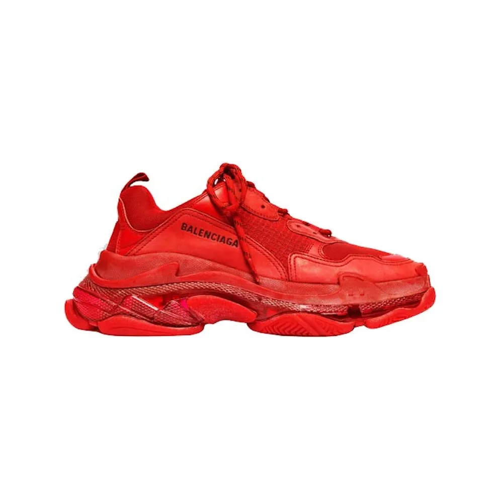 Balenciaga Triple S Red Clear Sole