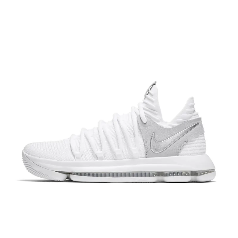 Nike KD 10 Still KD White/Metallic Silver-Pure Platinum (897815-100)