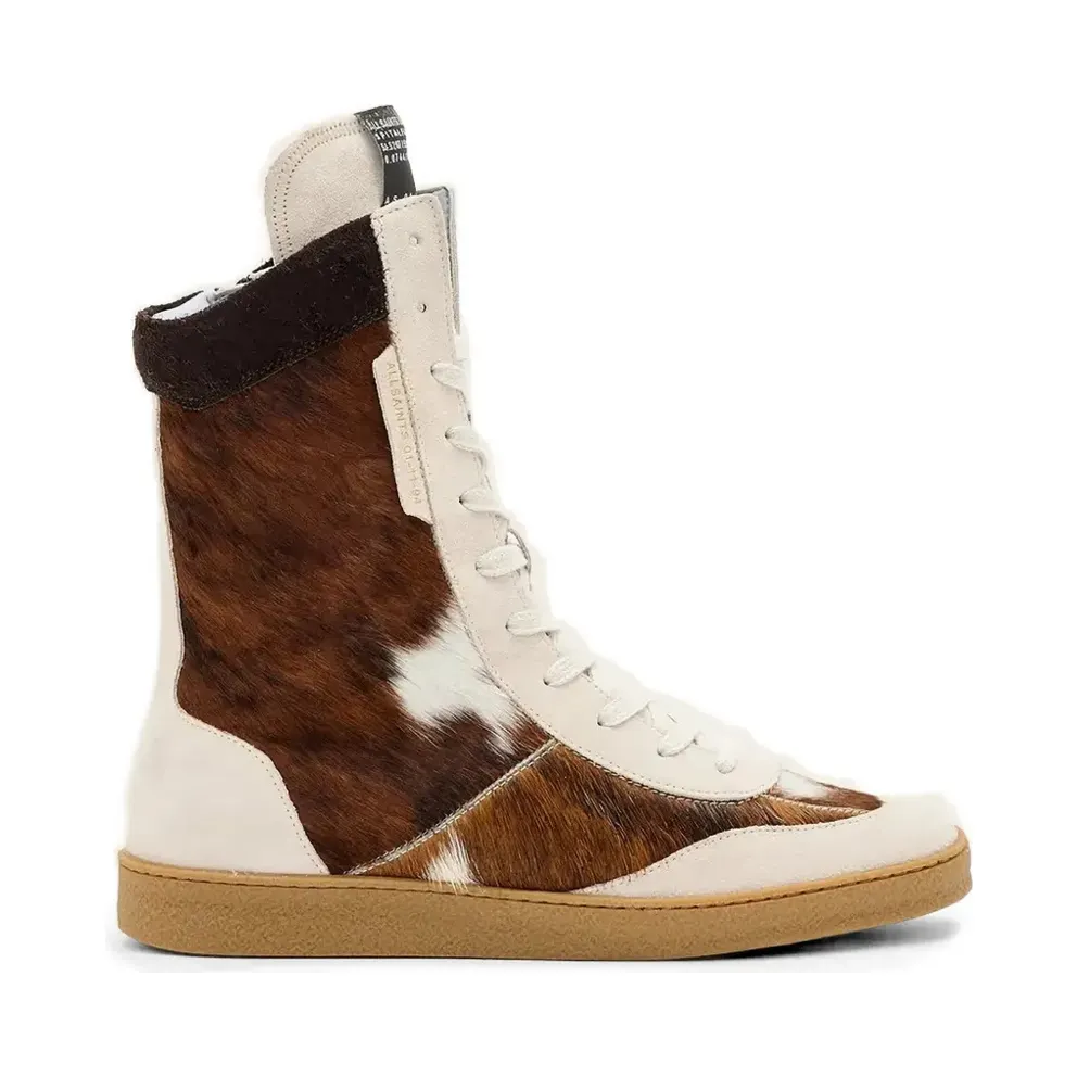 AllSaints Louise with koeprint – Beige (W061FE)