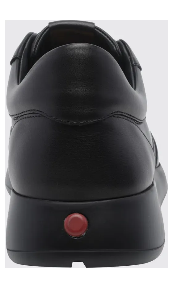 Tod’s Red Dot Smooth Calfskin Slip-On Sneakers with Elasticated Laces Black (XXM79K0IP51THCB999) (3)