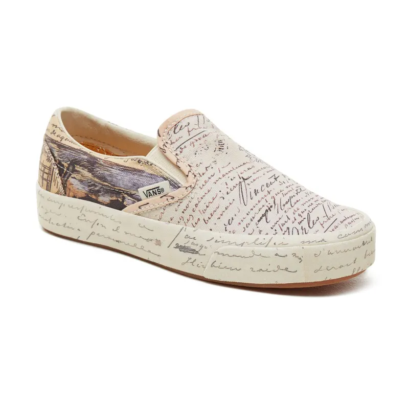 Vans Slip-On Van Gogh Letters (W) Letters/Turtledove (VA38F7U7T)