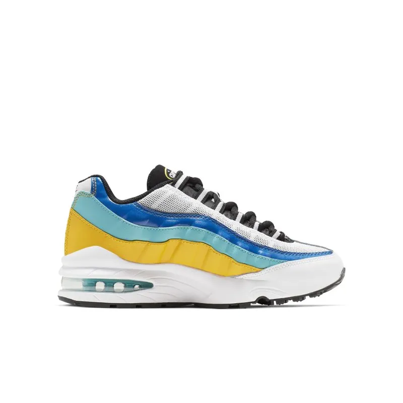 Nike Air Max 95 White University Gold (GS) White/University Gold/Teal Nebula (CJ6955-100)