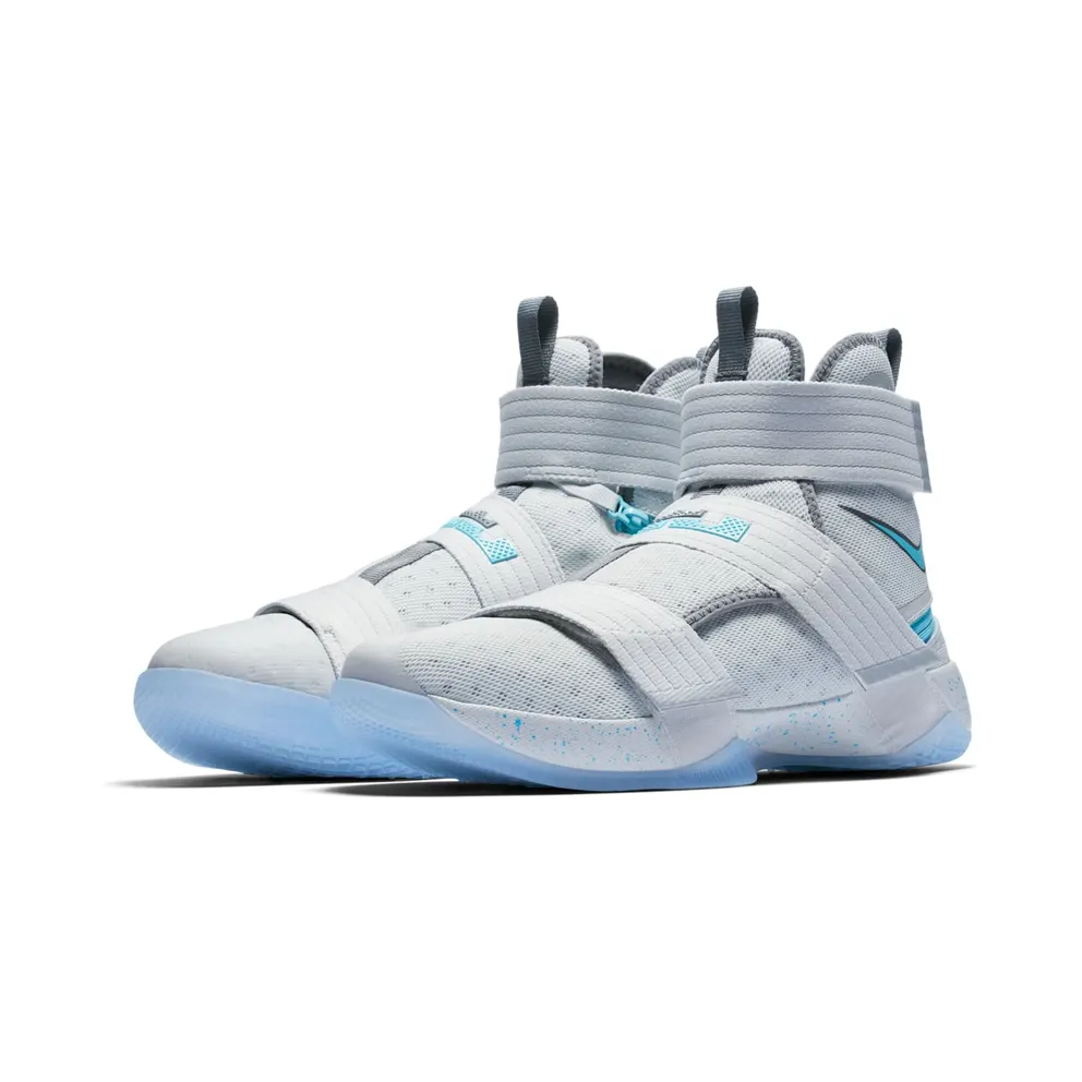 LeBron Soldier 10 “FLYEASE” Pure Platinum/Cool Grey-White-Vivid Sky (917338-040)