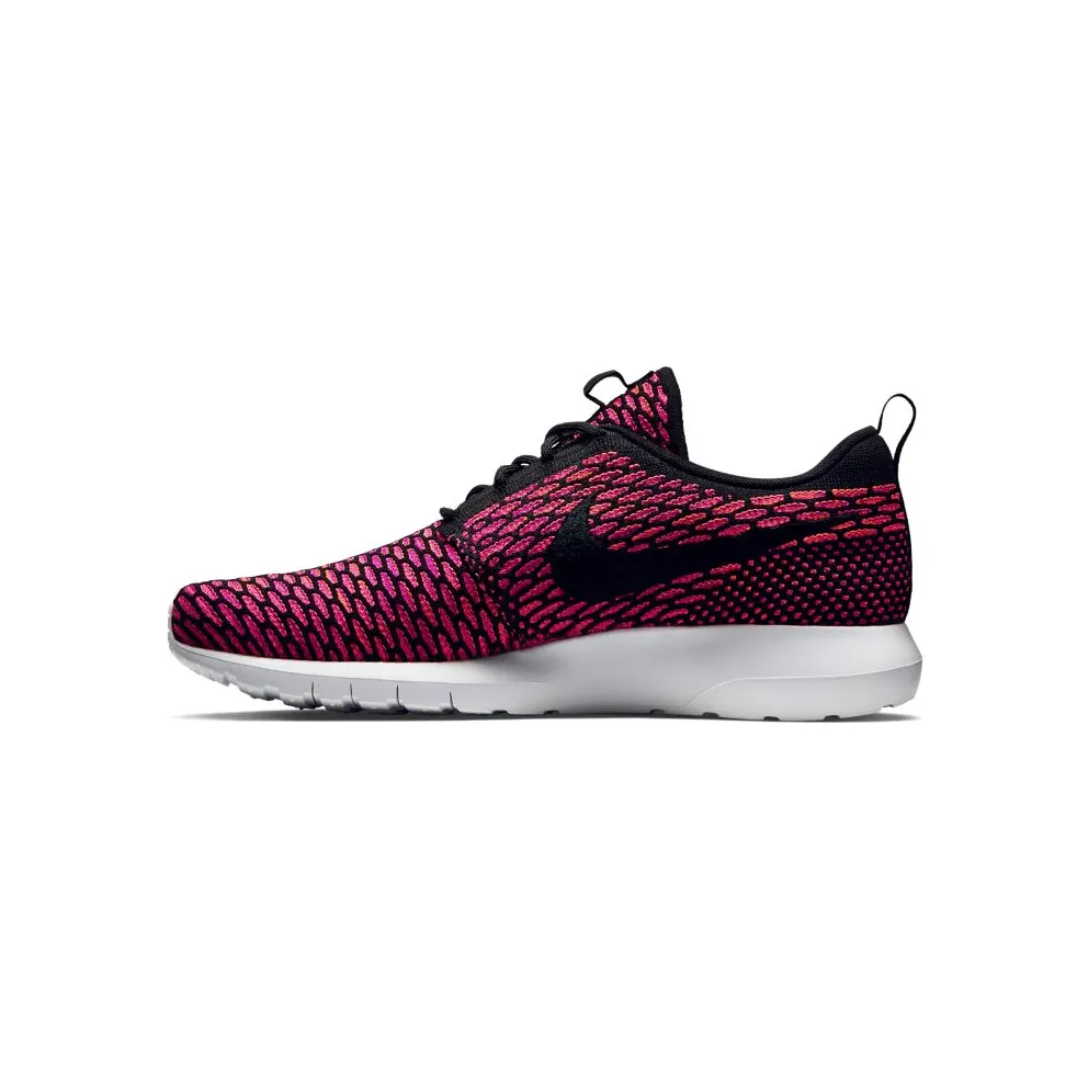 Nike Roshe Run Flyknit Fireberry Black/White-Fireberry-Total Orange (677243-004)