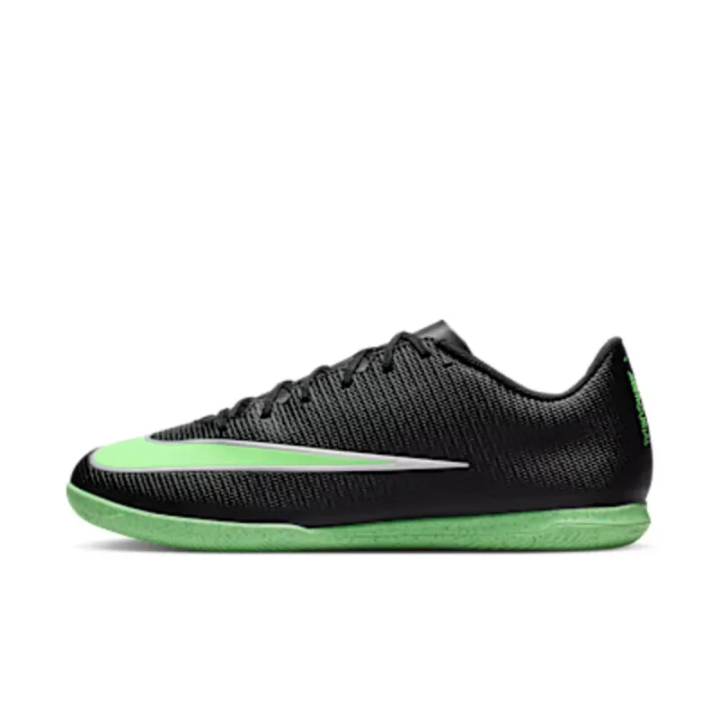 Nike Mercurial Vapor 17 Club Indoor/Court Low-Top “Black/Black/Illusion Green” (IM5964-001)