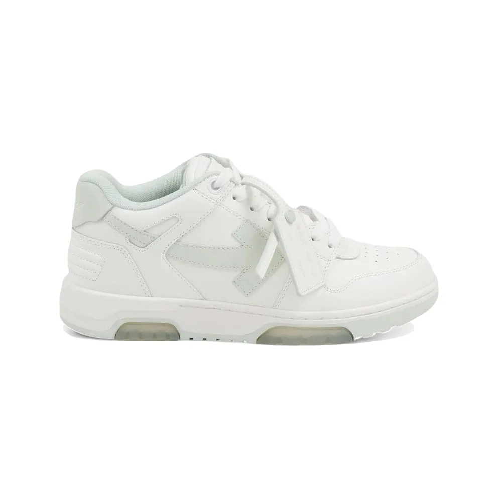 OFF-WHITE Out Of Office OOO Low Tops White Green Mint (OMIA189F24LEA0020151)