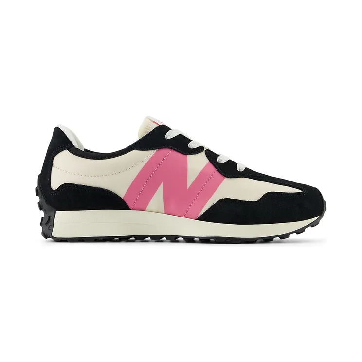 New Balance 327 Black Real Pink (GS327VL)