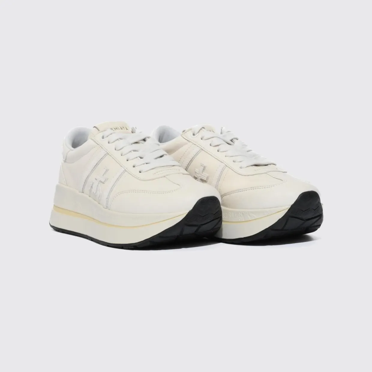 Premiata Leather Bethcoin Sneakers White (BETHCOIN8147)