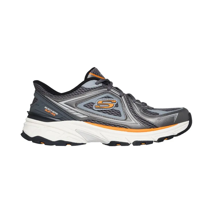 Skechers Slip-ins: Stamina Sport – Kordae Slip-On Houtskool/Oranje