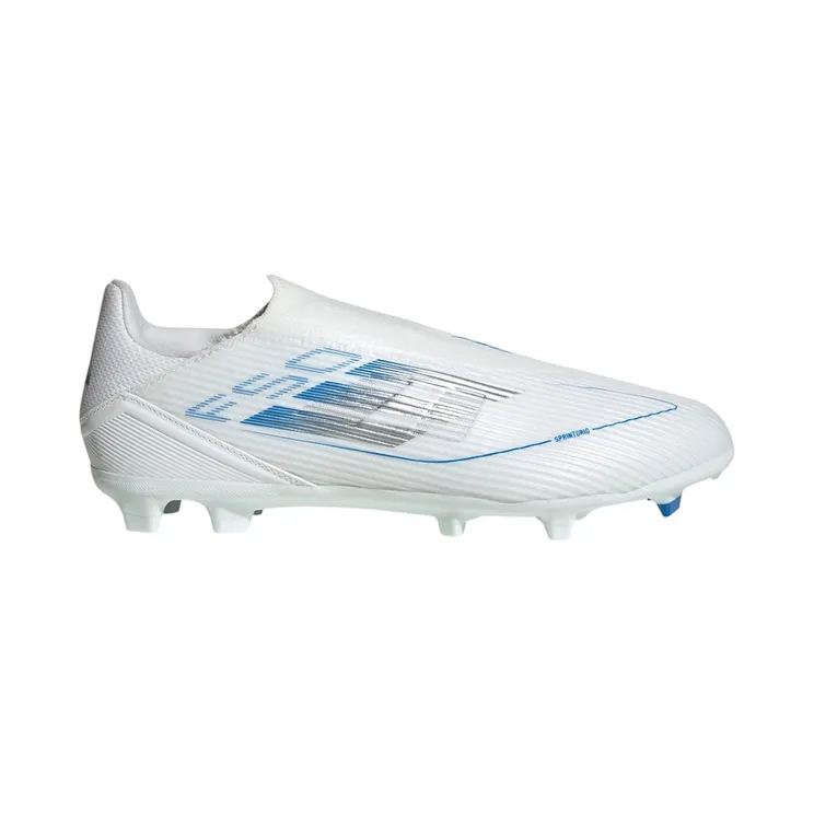 adidas F50 League Laceless FG/MG Cloud White Silver Metallic (IE1241)