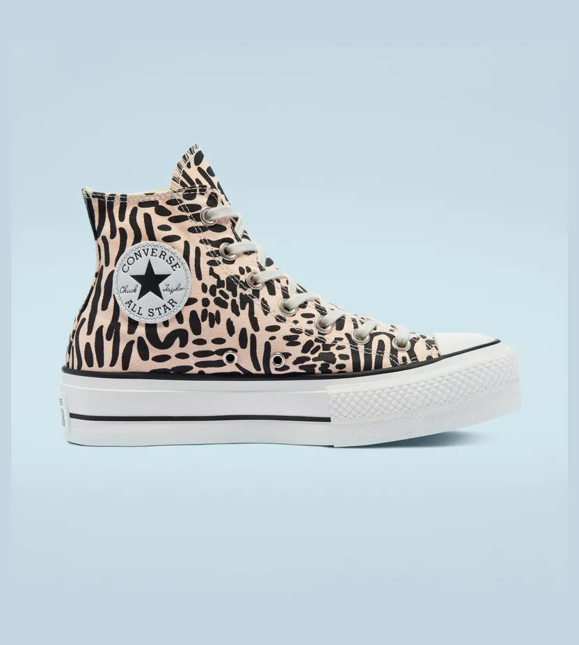 Converse Jungle Art Platform Chuck Taylor All Star High Top Crimson Tint/egret/black (571084C)