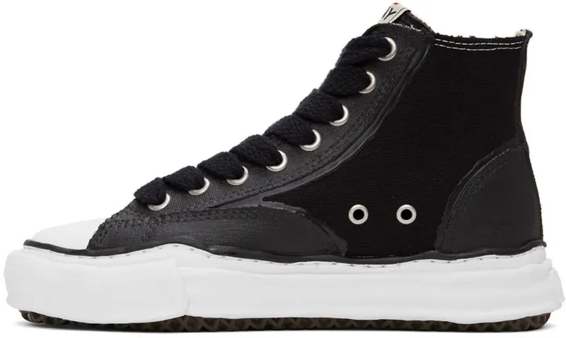 Miharayasuhiro Black & White Peterson High-Top (A08FW715)
