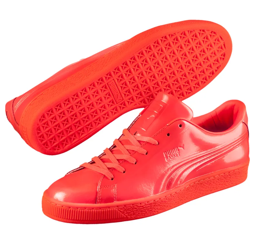Puma Basket Classic Patent Emboss Red Blast