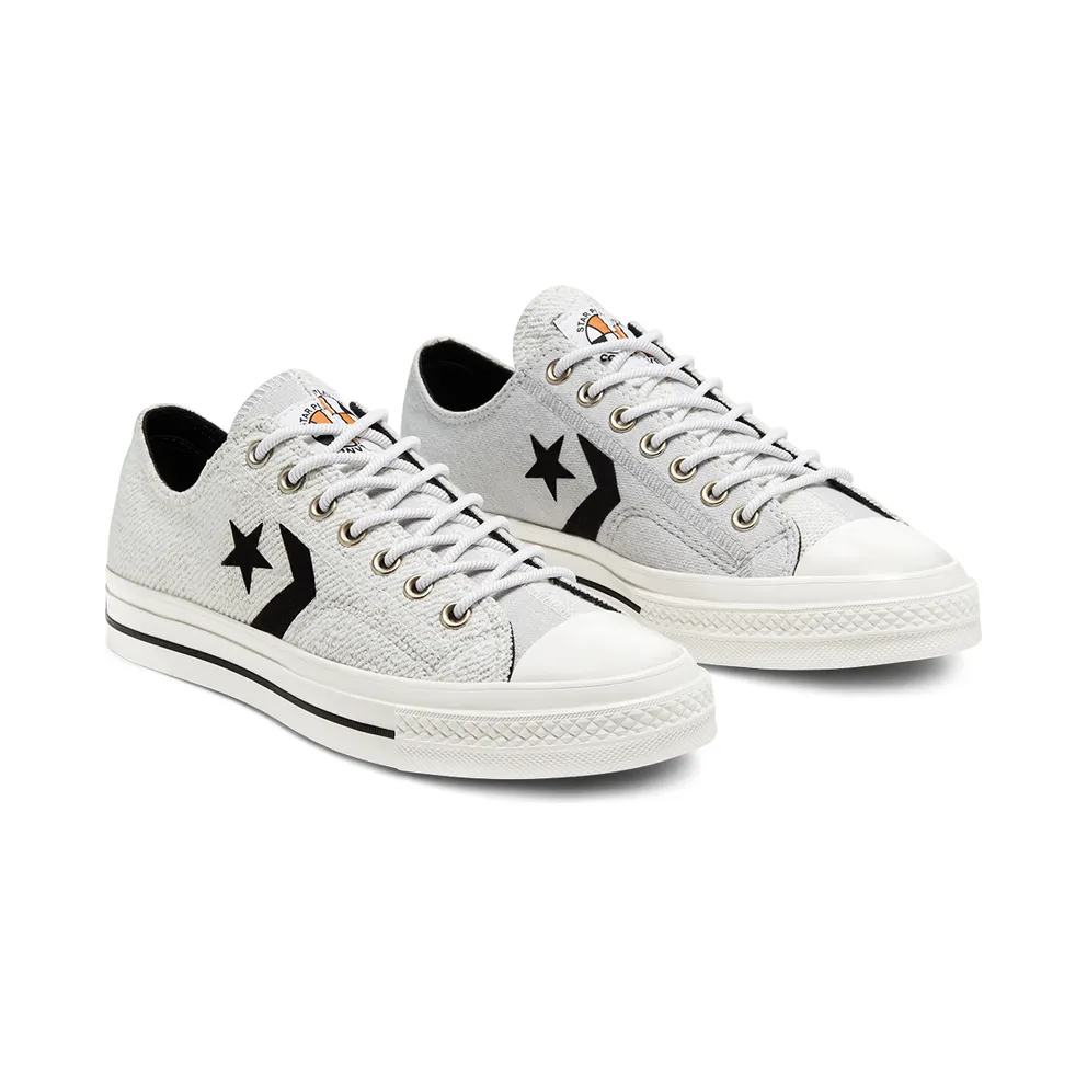 Converse Reverse Terry Star Player Low Top White/lunar Rock/black (168754C)