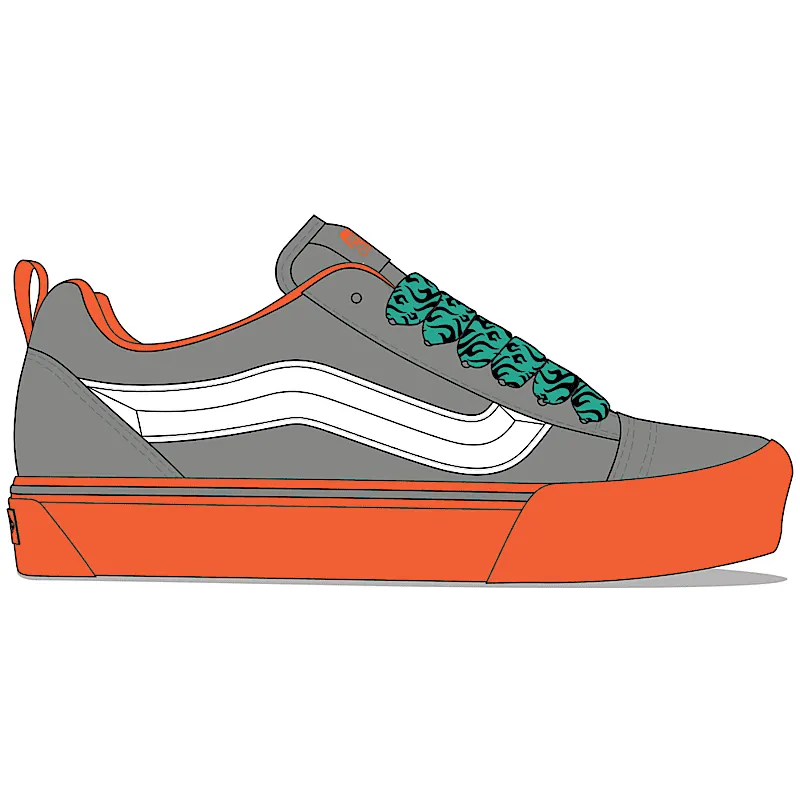 Vans Knu Skool Pop Outsole Orange (VN0009QCORA)