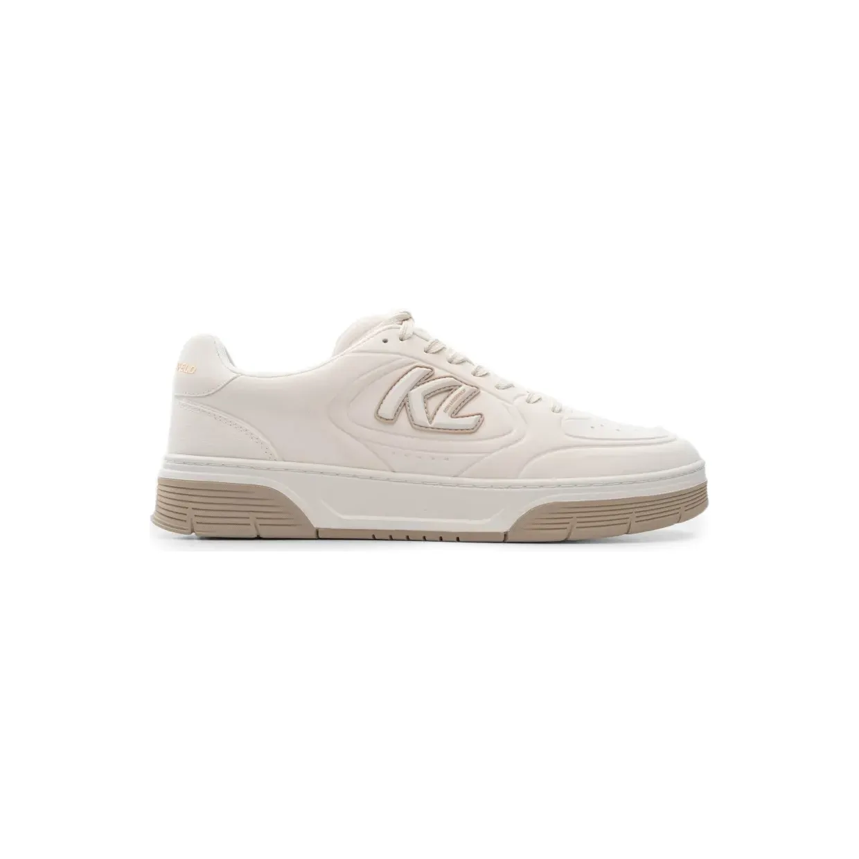 Karl Lagerfeld Sneakers met logopatch – Beige (KL53016)