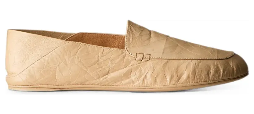 Calvin Klein Penny-Loafer mit Knitteroptik – Nude (LV0VY034407AI)