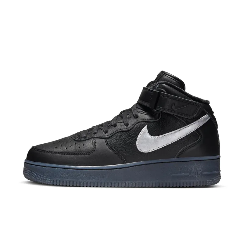 Nike Air Force 1 Mid “Black / Metallic Silver” (DX3061-001)