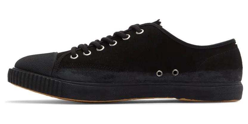 Maison Margiela White Cotton Plimsoll Low Sneakers (S57WS0420 P3378) (3)