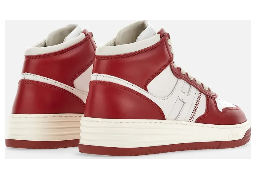 Sneakers Hogan H630 High Top White Red (HXW6300EU40R37958X) (2)