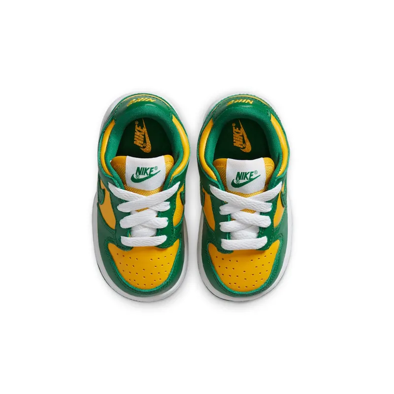 Nike Dunk Low Brazil 2020 (TD) Varsity Maize/Pine Green-White (CW7375-700)