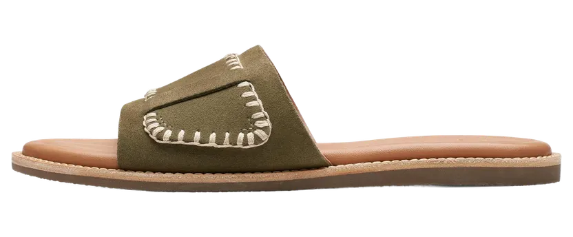 Clarks Maritime Mules “Olive Suede” (26176401)