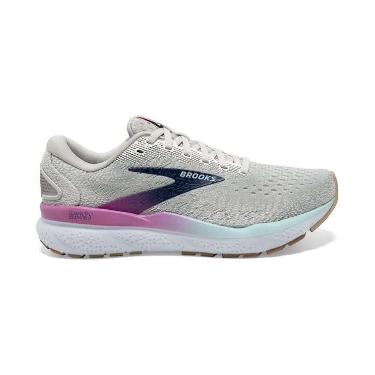 Brooks Ghost 16 White Grey Estate Blue (120407-1B-175)