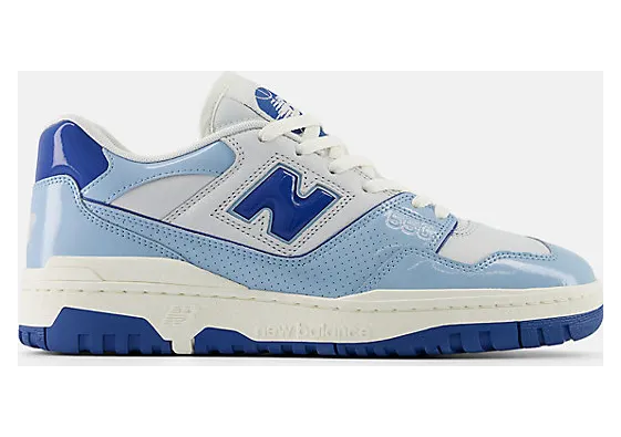 New Balance 550 “Patent – White / Powder Blue” (BB550YKE)