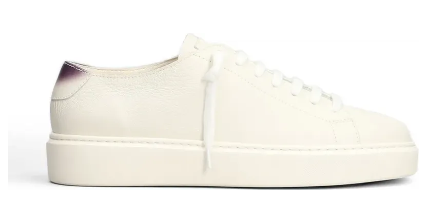 Doucal’s aus gekörntem Leder “White” (DU3540ALEXPY843)